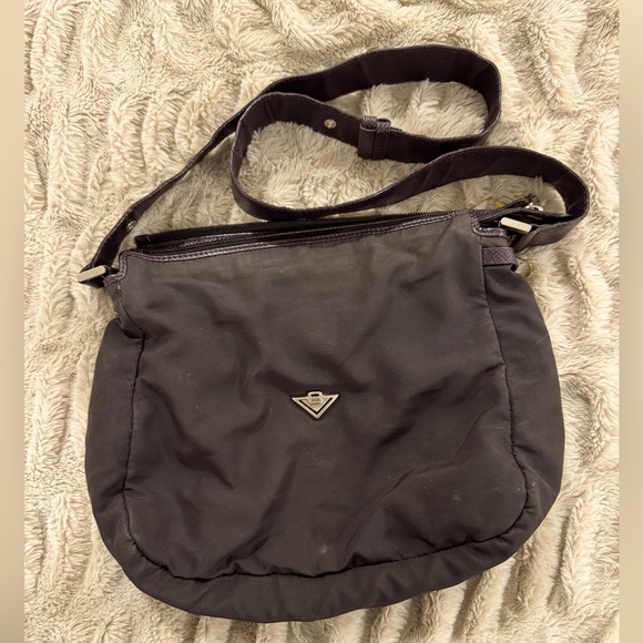 Bottega Veneta Handbags - Vintage Bottega Veneta Black Nylon & Leather Crossbody Bag – Made in Italy